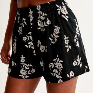 Abercrombie Linen Blend Pull On  Shorts